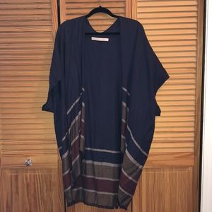 Lightweight multi-colored cape.